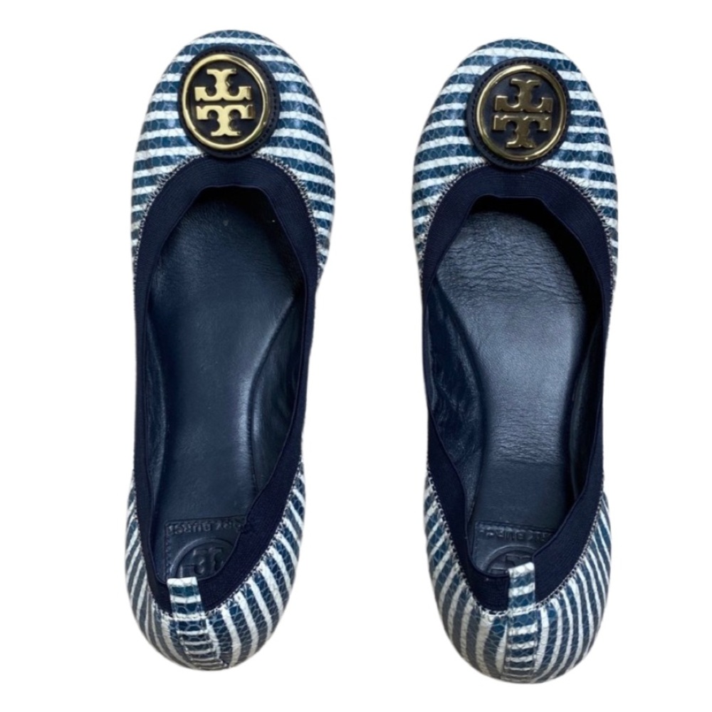 Tory Burch Caroline 2 Snake Print Ballet Flats